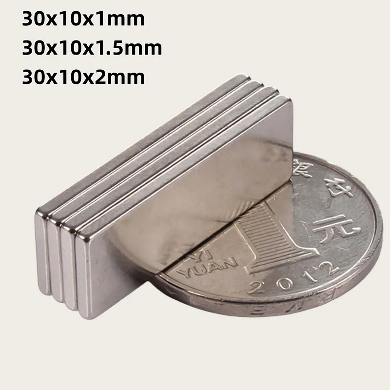 30x10x1 30x10x1.5 30x10x2mm Square Magnets Block Magnet For Home Refrigerators, Offices DIY 30*10*1 30*10*1.5 30*10*2