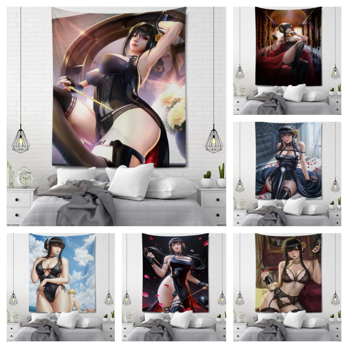 SPY×FAMILY Tapestry Room Decor Home Decor Princess of Thorns Wall Decor Wall Hanging Tapestry Living Room Decor