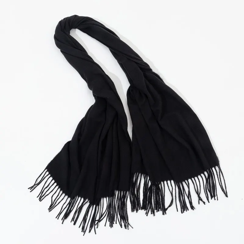 New 7 Colors Woman Winter Scarf Fashion Female Shawls Cashmere Winter Wraps Solid Color Winter Scarf