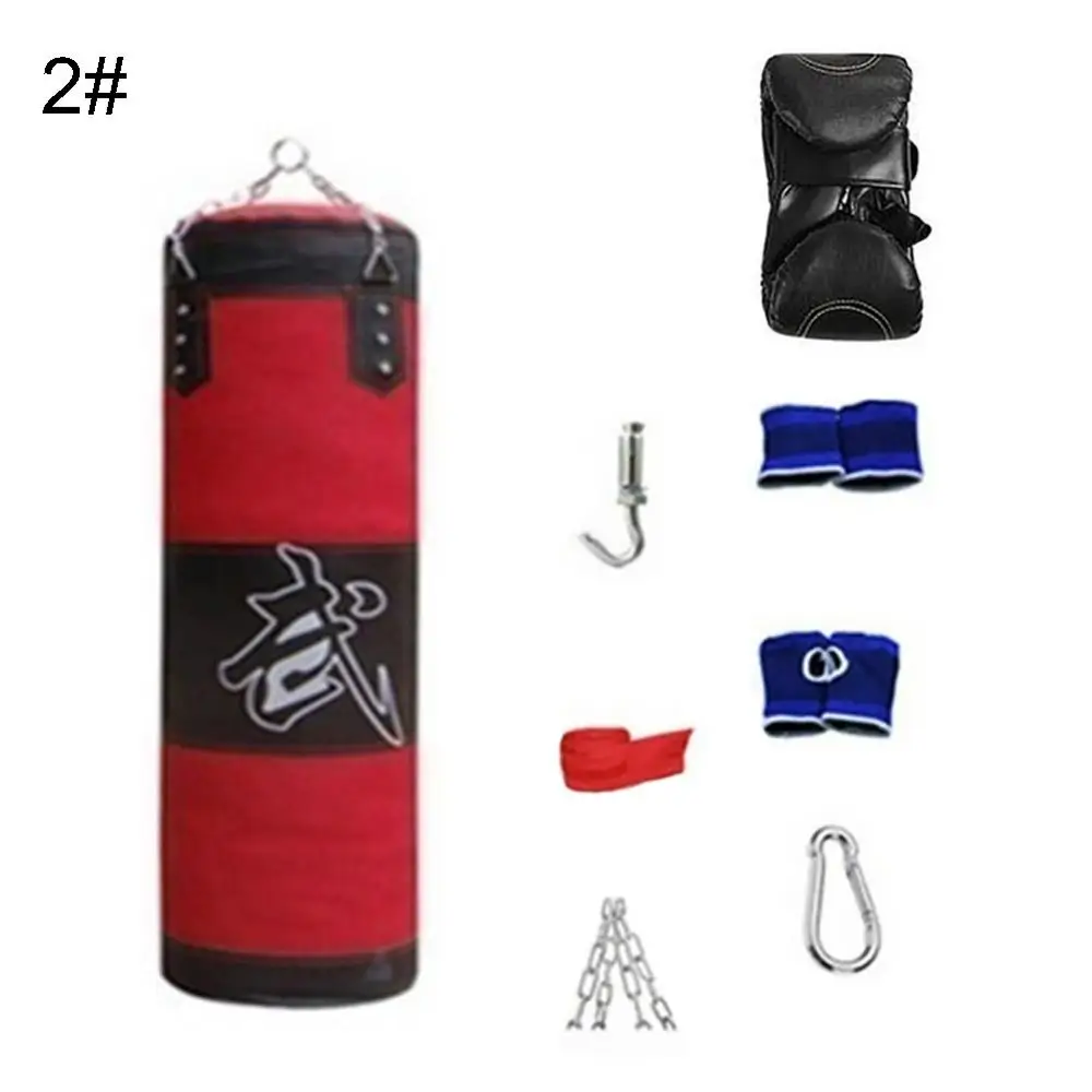 Punching Bag Sandbag Hanging 8Pcs/Set Fitness Training MMA Boxing Sport Kick Sandbag