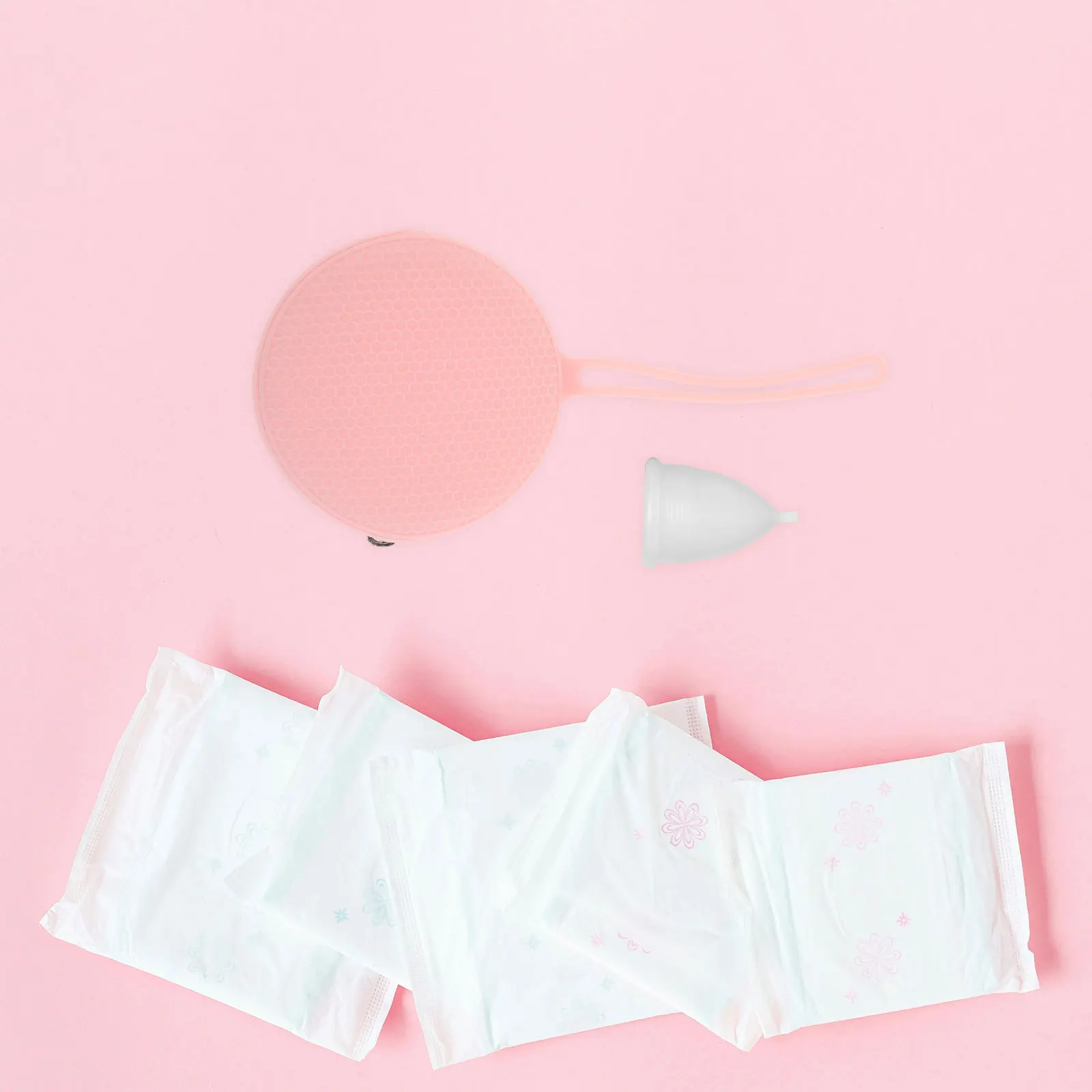 

Menstrual Cup Storage Case Silicone Travel Organizer Portable Period Cup Carrier Reusable Small Bag Women'S Office Outdoor