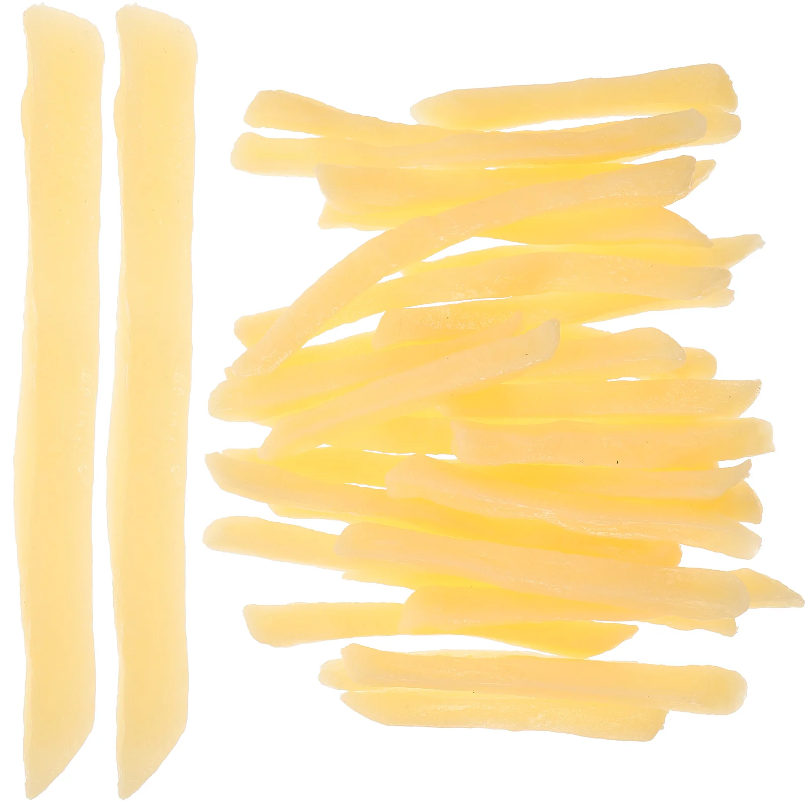 30 Pcs Simulation French Fries Model Models Fake PVC False Photography Props Imitation Toddler