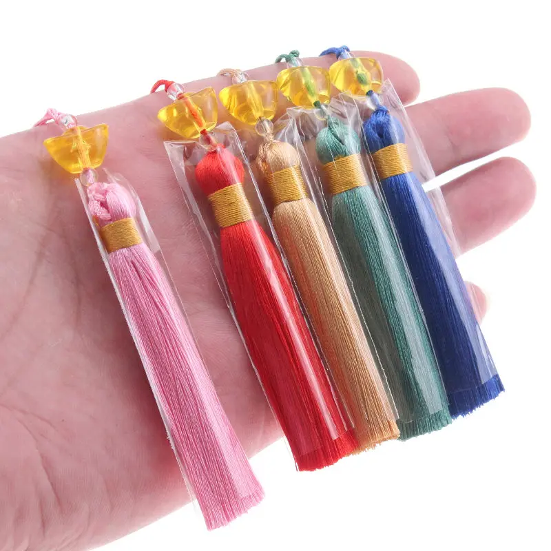 3-12PCS 69mm Polyester Silk Tassel Vertical Tassel Decoration Crafts DIY Jewelry Home Gift Decoration Sewing Curtain Accessories