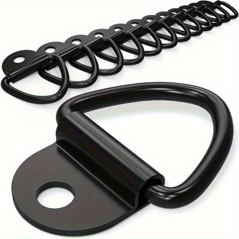 2/4 Piece D-Shaped Multipurpose Pull Ring, D-Shaped Rope Anchor Ring, for Mooring of Cargo on Trucks, Trailers, RVs and Boats.