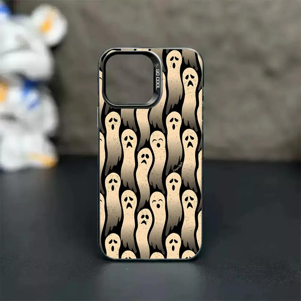 Крутой чехол для телефона с забавным узором, серебристый корпус для iPhone 18, 17, 16, 15, 14, 13, 12, 11 Pro Max Plus