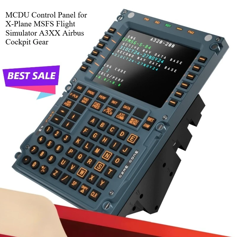 MCDU control panel for X-Plane MSFS flight simulator A3XX cockpit gear gaming accessory