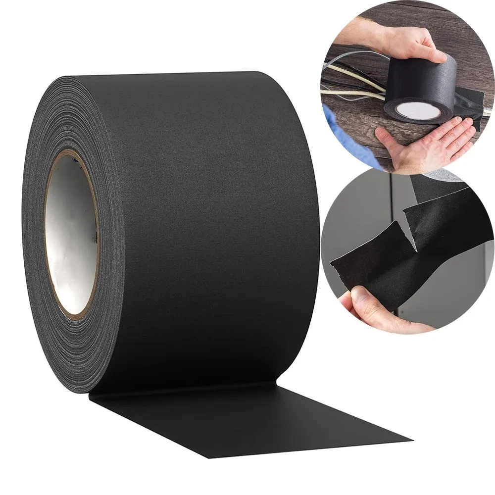 Thick Matte Cloth-Based Tape, Length 10m Meters, Specifically for Lighting and Camera Equipment in Film and Television Crews, Non-Reflective Cloth-Based Tape