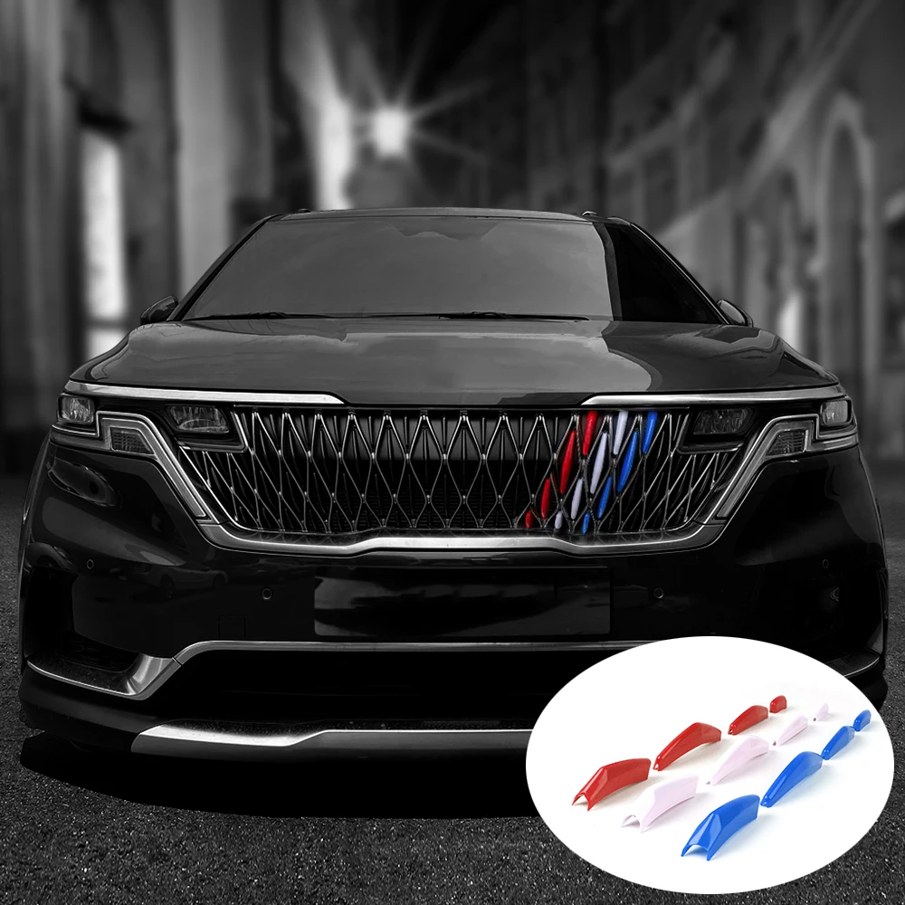 Auto Sale For KIA Carnival KA4 2022-2024 3 Colors Front Bump Grille Decorative Cover Trim Exterior Accessories