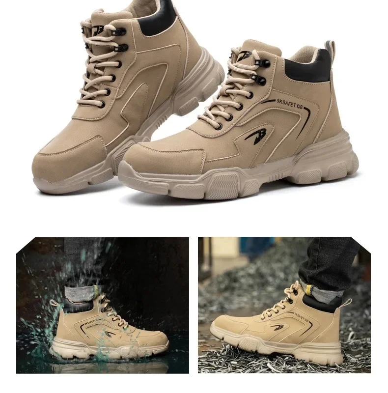 Lightweight Breathable Plush and Cotton Work Shoes Safety Shoes One Piece for Shipping