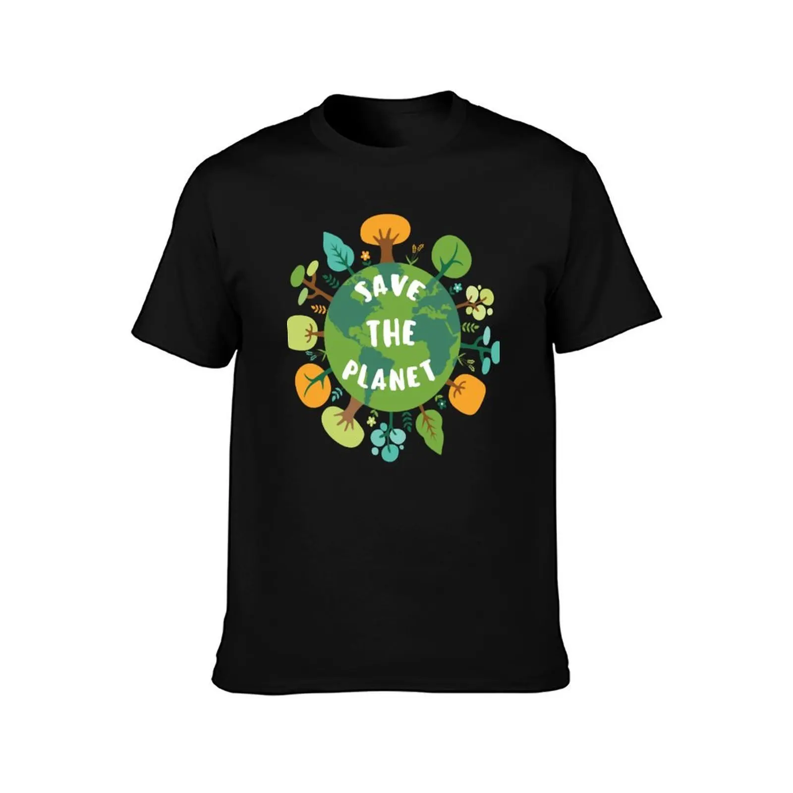 Planet - Save the Planet T-Shirt, Summer Casual Cotton Tee, Oversized Streetwear Tops, Vintage Graphic Print, Unisex Men Women