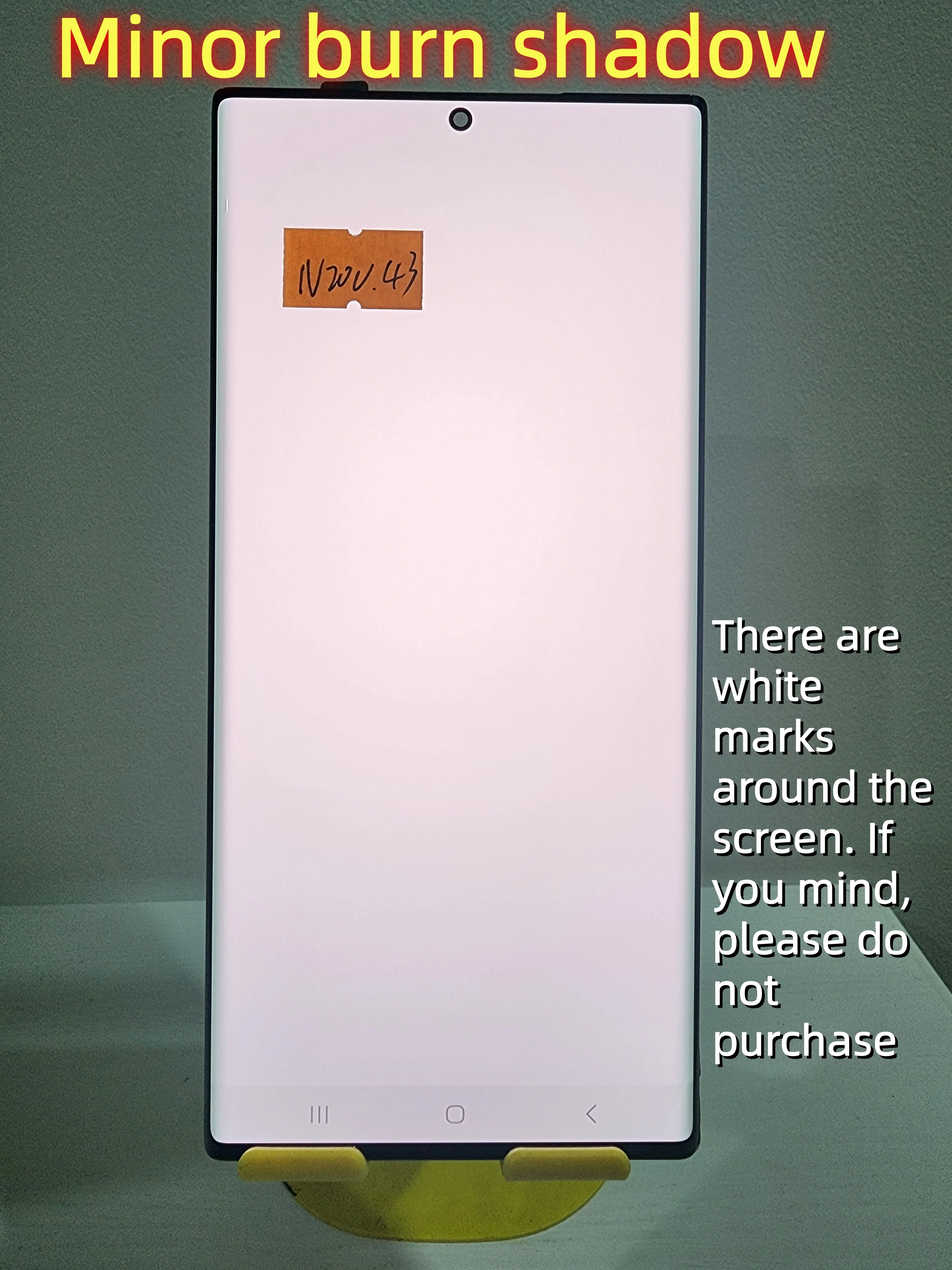 6.9''Original AMOLED For Samsung Galaxy Note20 Ultra 5G Display SM-N985F N986 N986F N986B LCD Touch Screen Digitizer replacement - view 3