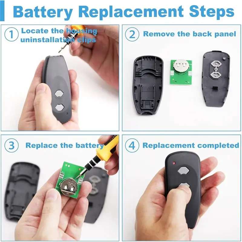 Garage Door Opener Remote 2 Pack M3-2312 382 for Marantec M4500 M4500e M4700e DC3700 Q7700