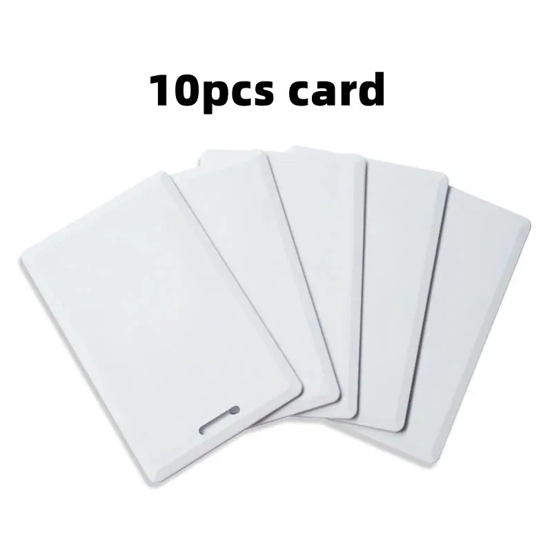 10Pcs ID 125KHz EM4305 T5577 Writeable Rewritable Blank Copy Proximity Access Control Thick Hole Card For RFID Duplicator