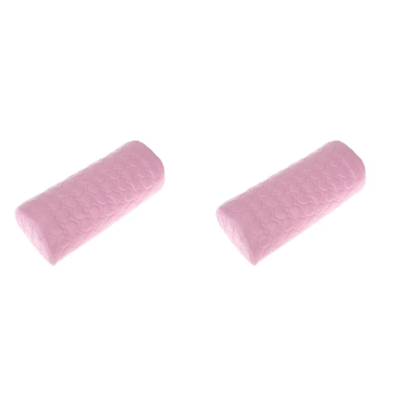 ABUU-2X Manicure Tool Hand-Rest Cushions Holder Professional Soft Sponge Armrest Rest Cushion (Pink)