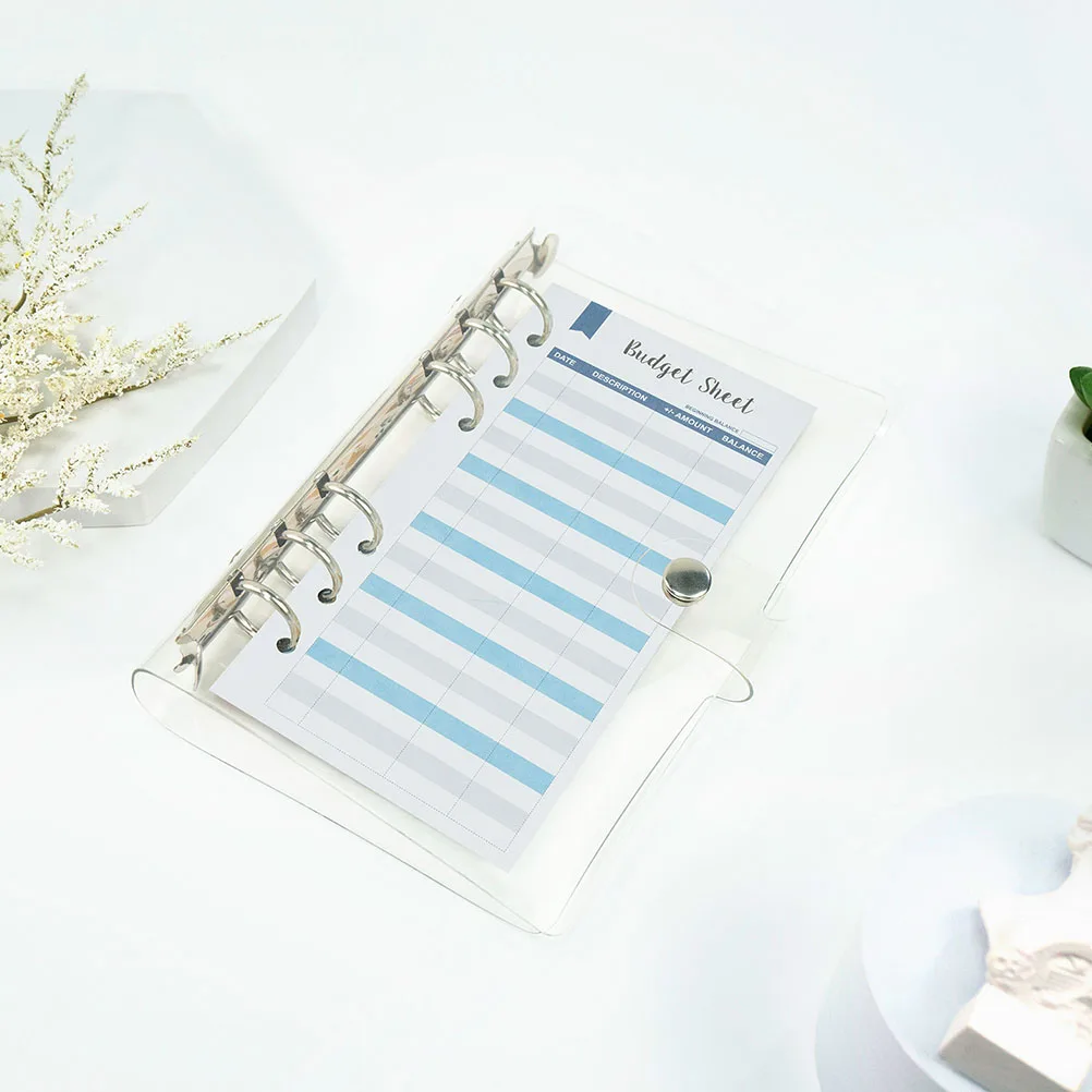 

50 Sheets Cash Budget Jam Expense Tracker Planner Accessories Binder for Budgeting Office Notebook