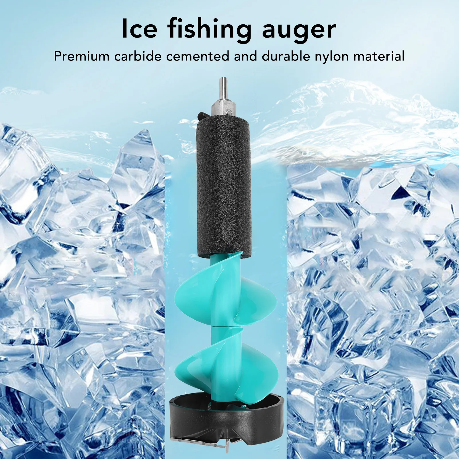 6and 8inch Electric Ice Fishing Auger Ice Auger for Fishing Electric Nylon Corless with Positioning Drill