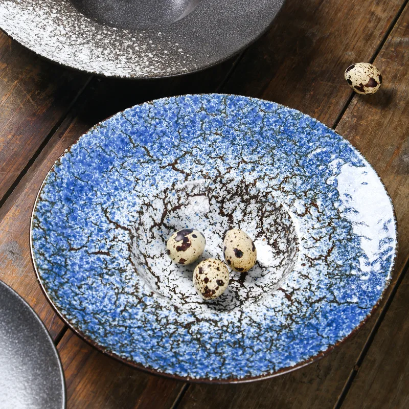 

2 шт., винтажная керамическая тарелка для суши, BundleBulk, итальянская тарелка для шляп для ресторанов, набор коммерческих блюд для макарон, салата,