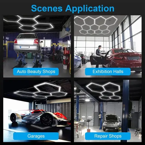 8 best sales led garage hexagonal - №4