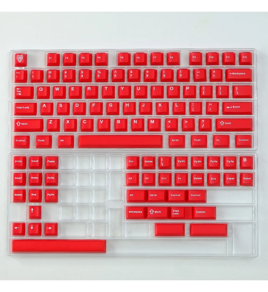 Ruby semi-transparent magnetic axis mechanical keyboard keycap ABS two-color molding original Wooting Made68