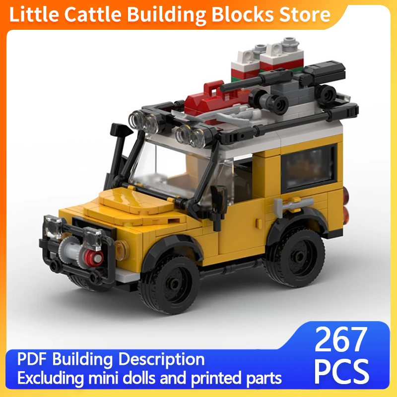 City Car Model MOC Building Bricks Classic Defender 90 Off-Road Vehicle Modular Technology Children Holiday Gifts Assemble Toys