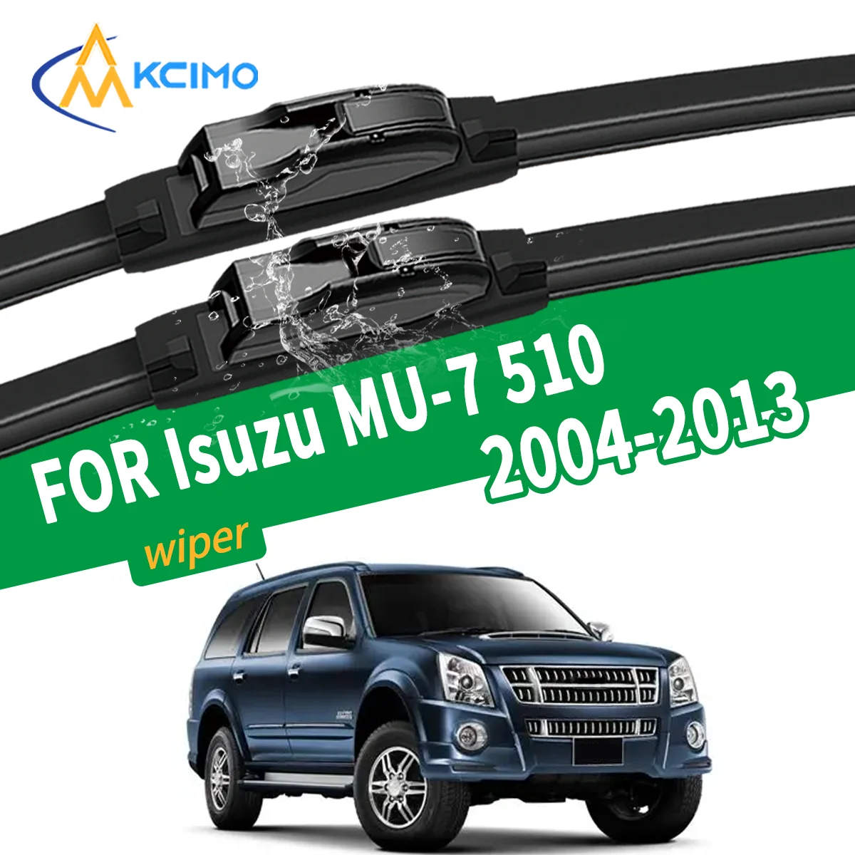 

New Silent Wiper Blades for Isuzu MU-7 510 2004-2013 High Quality Natural Rubber Replacement