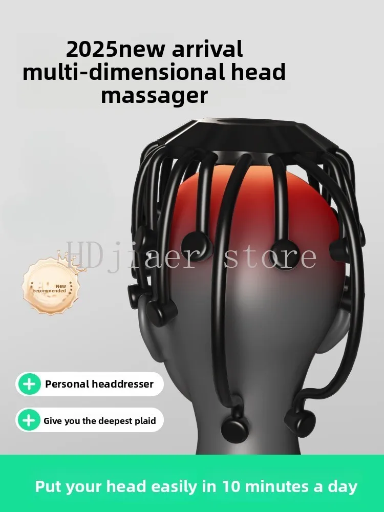 

Head massager, scalp grabbing device, electric head massager