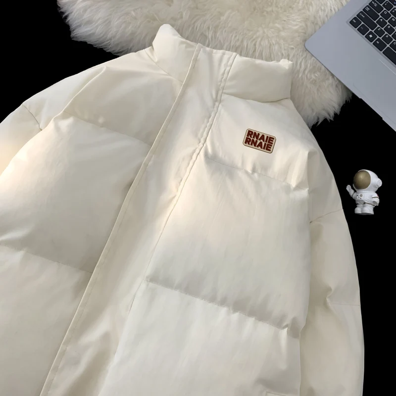 

Мужская зимняя утепленная хлопковая куртка с воротником-стойкой, свободного кроя, в американском стиле, повседневное пальто от модного бренда