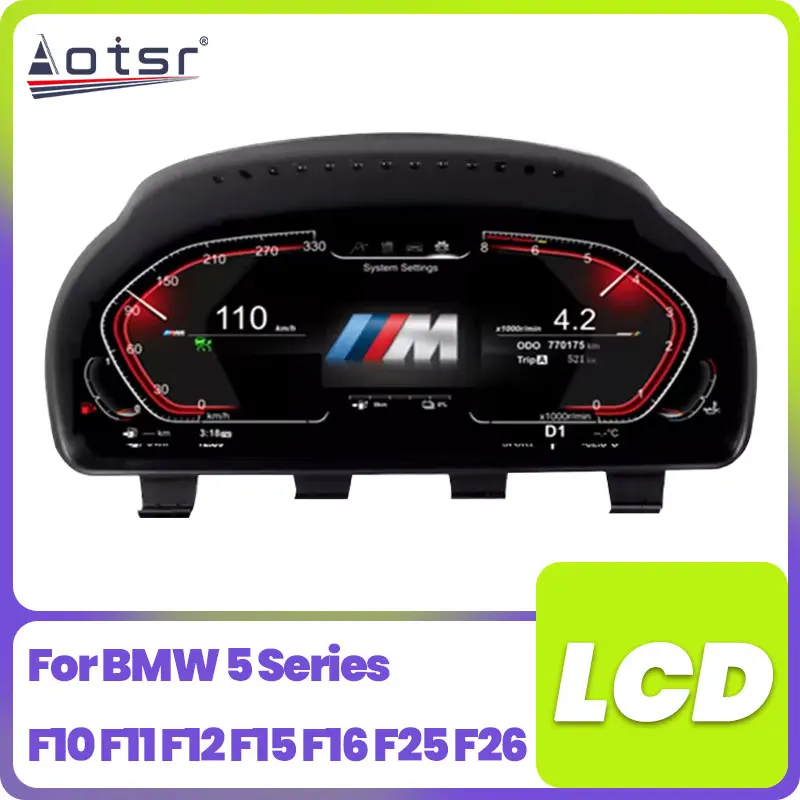 For BMW 5 Series F10 F11 F12 F15 F16 F25 F26 Speed Meter Car LCD Digital Dashboard Cluster Cockpit Original Instrument Panel