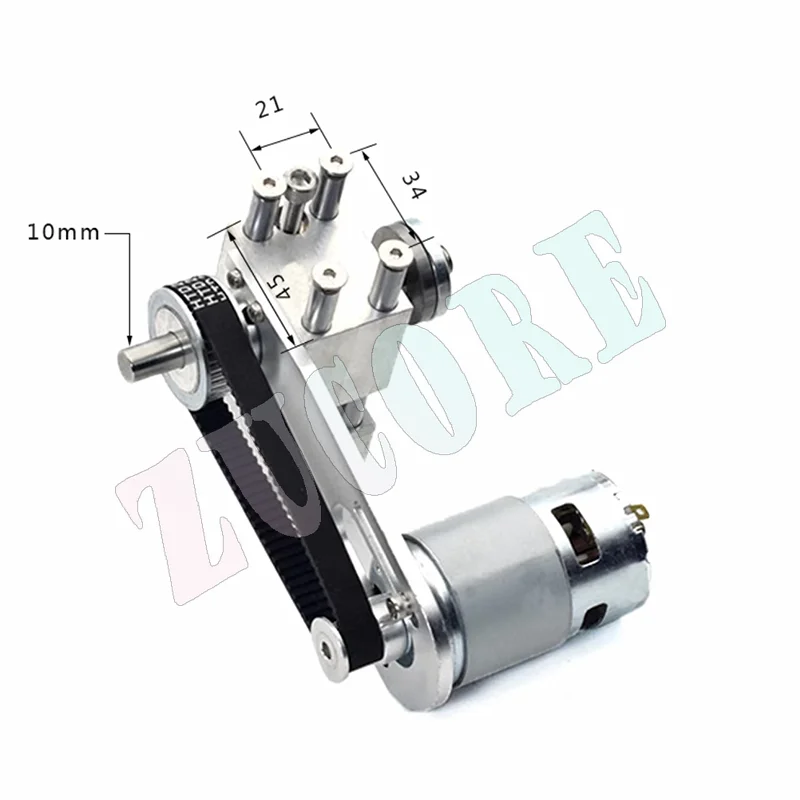 T60 Lift Table Saw Spindle Micro Lift Table Saw Bearing Seat Diy Cutting Saw Depth Adjustment Kit with Dc775/895 Motor