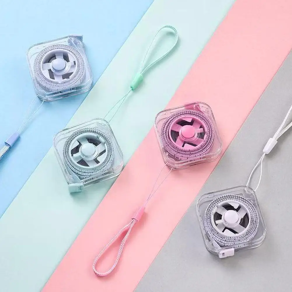 2-Meter Mini Metric and Imperial Durable Measuring Tape Multifunctional and High-Precision Household Shrinkage Measuring Tape