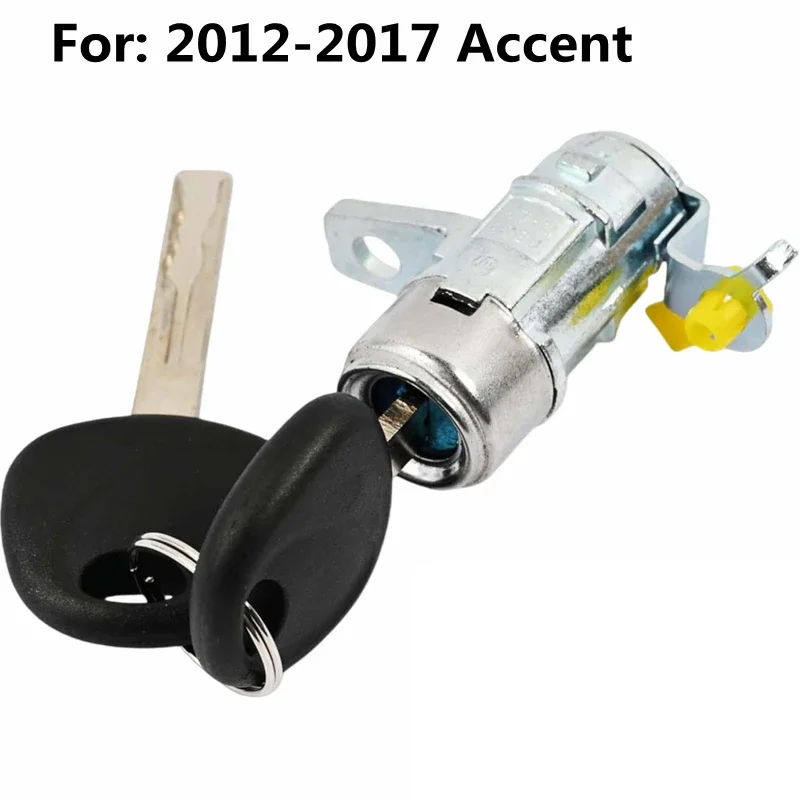 OE: 81970-1RA00 OEM Car Left Front Driver Door Lock Cylinder Barrel For Hyundai 2012-2017 Accent Door Lock Core With 2Pcs Key