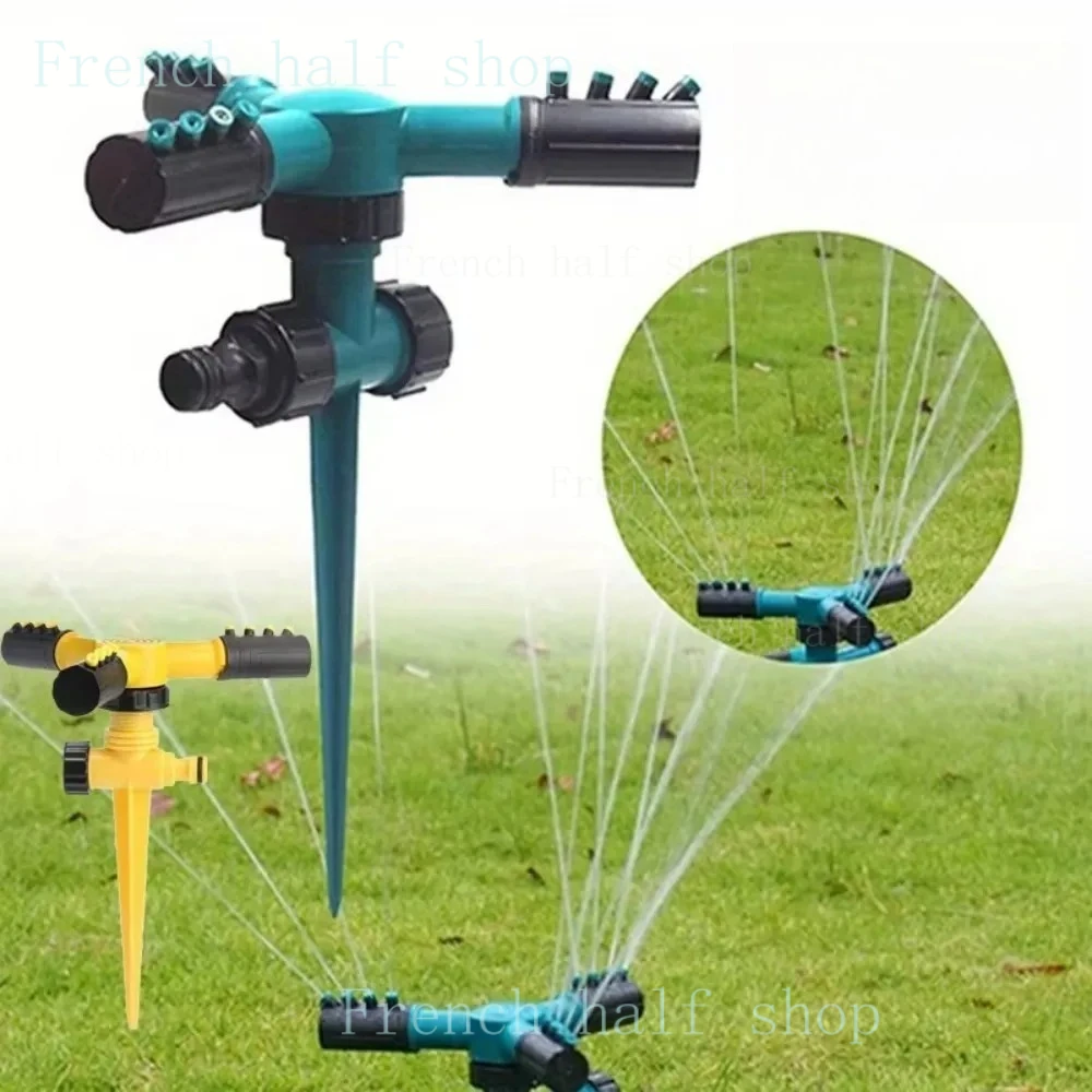 Efficient 360 °   Arroseur automatique rotatif, système d'irrigation pour pelouse, parterre de fleurs, ferme