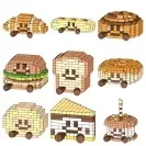 Bread Planet Series Mini Building Blocks Simulation Food Bread Dessert Cake Micro Particle Bricks Desktop Decoration Puzzle Toy