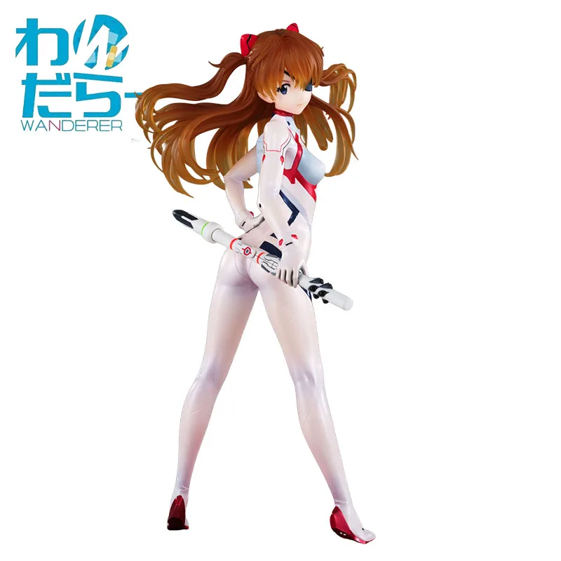 Genuine Original WANDERER NEON GENESIS EVANGELION Asuka Langley Soryu Anime Figure Collectible Model Statuette Toy Ornament Gift