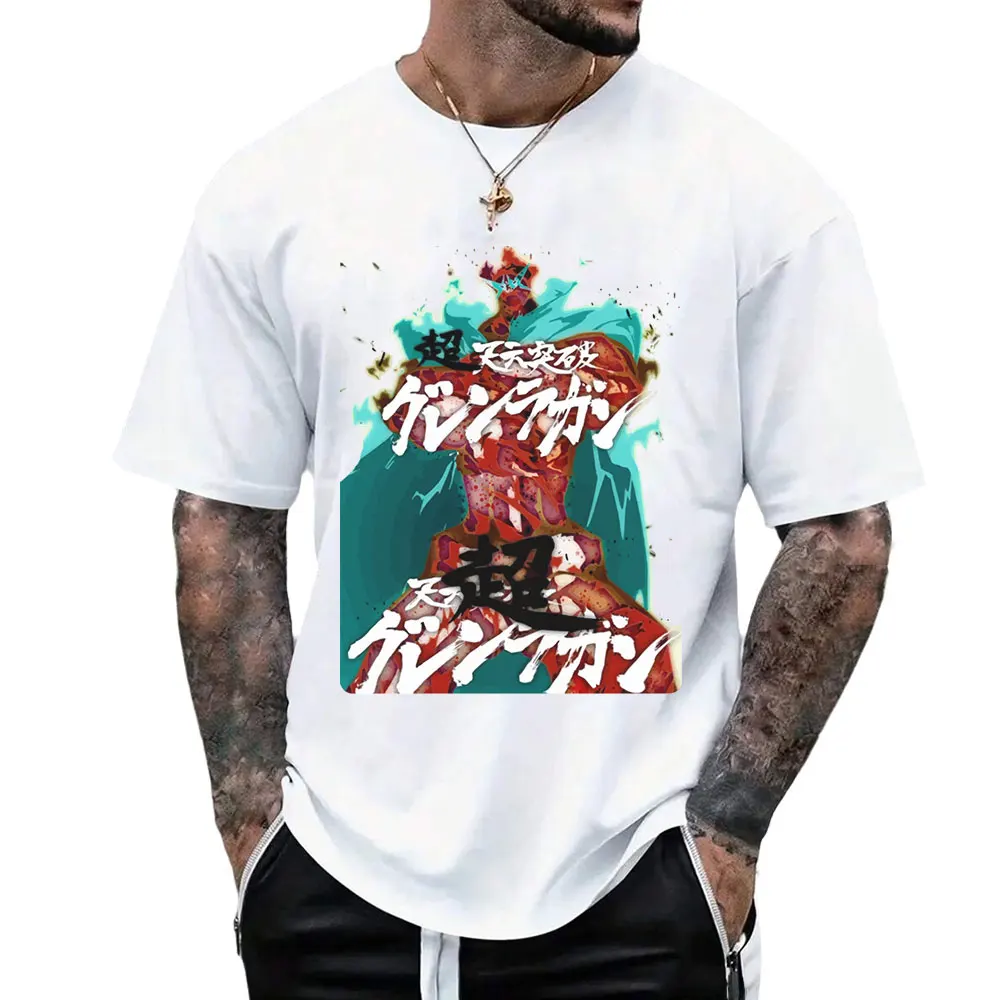 Camiseta de regalo de anime Super Tengen Toppa Gurren Lagann, camiseta con gráfico de robot japonés, ropa Y2K, camisetas de todas las tallas S-6XL, camiseta de dibujos animados Mecha