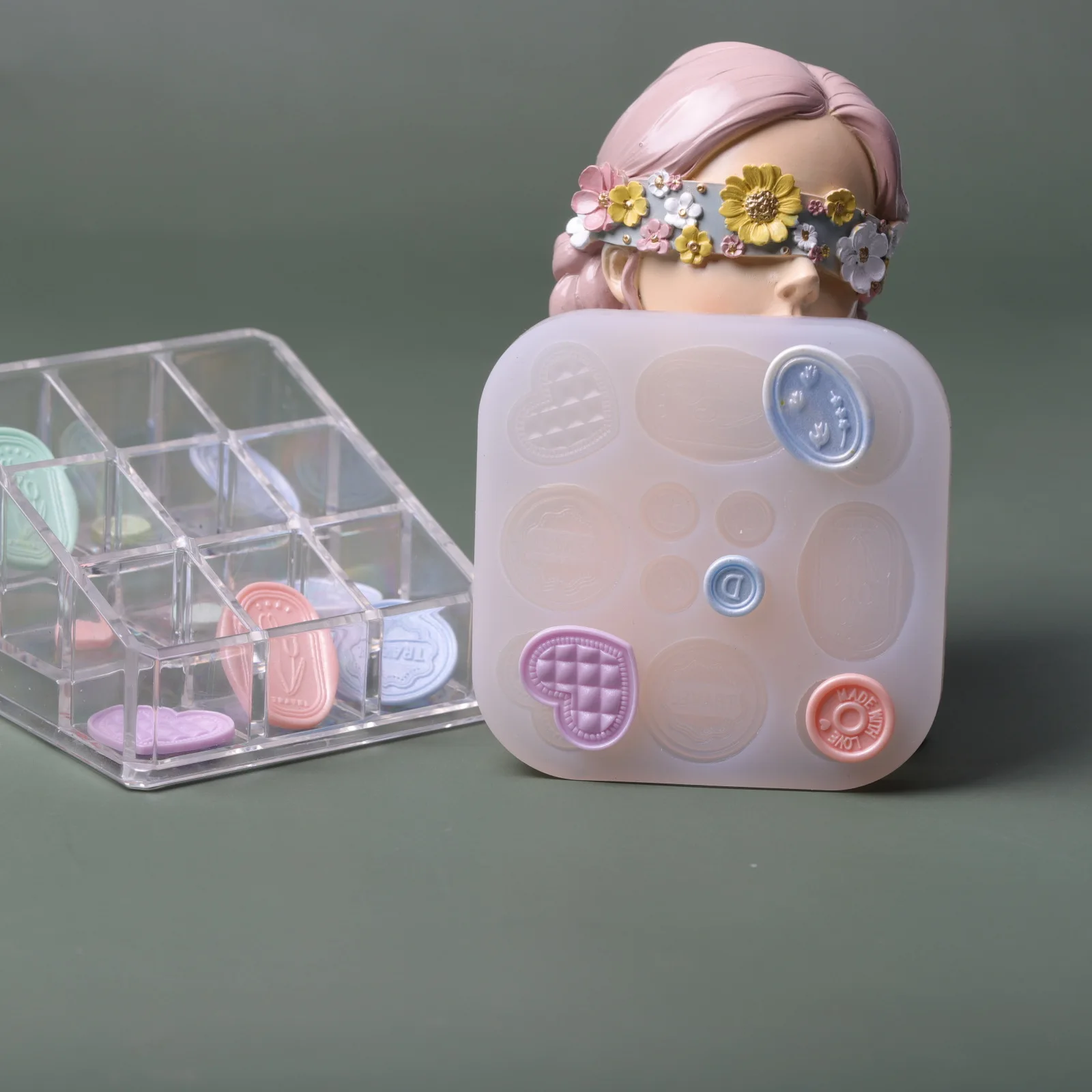 Nouveau moule de sceau de cire, présentoir de glaçure goutte à goutte, moule décoratif en Silicone, accessoires de coque de téléphone, moules irréguliers, offre spéciale