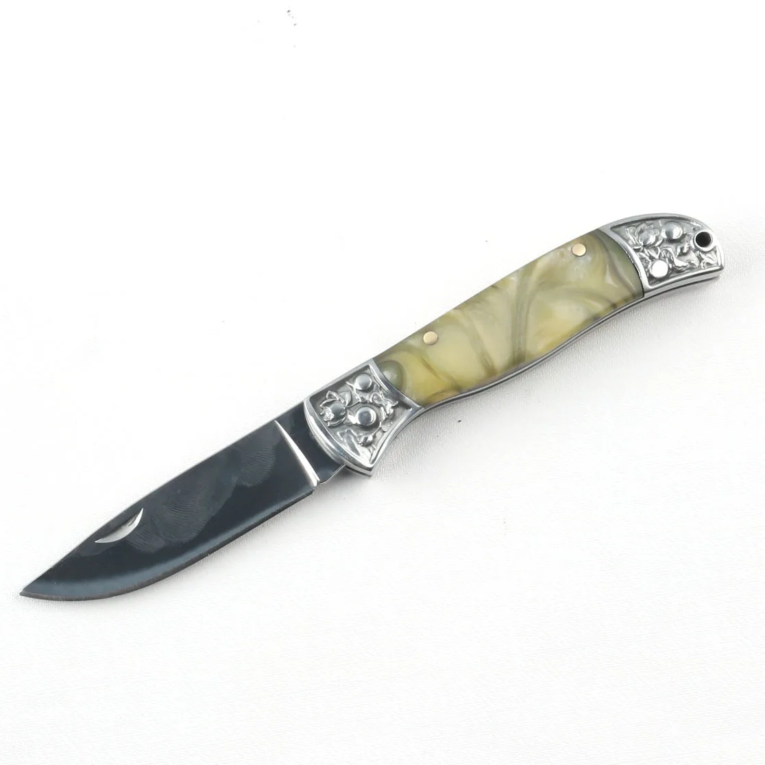 Classic resin Pocket folding knife Mini EDC 440 Stainless steel Outdoor Camping Kitchen portable Fruit self-defense knife