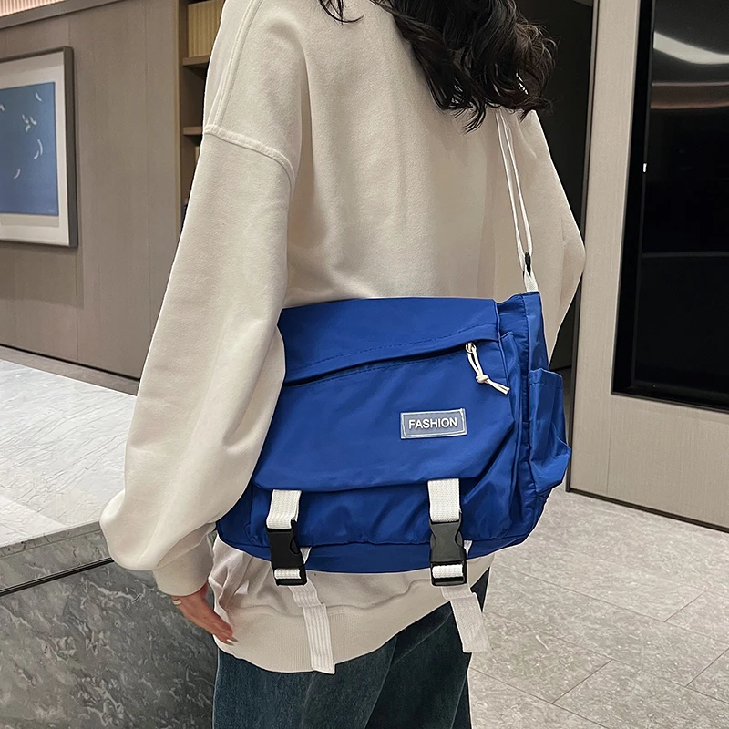 Women\'s Bag Korean Casual Student School Bags for Teenage Girls Messenger Bag Shoulder Bag Crossbody Bag Unisex