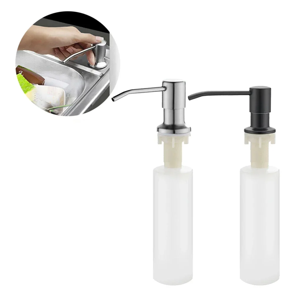 

350ml Kitchen Sink Soap Dispenser Detergent Pump Head Stainless Steel Plastic Pump Head For Split Bottle Pump Head