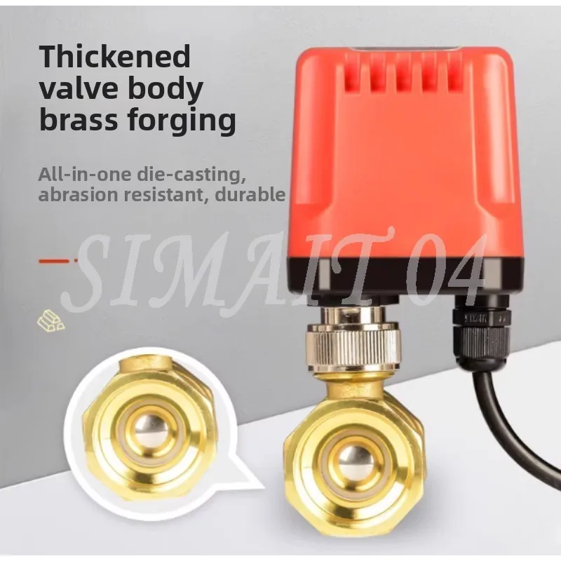 

Моторизованный шаровой кран 2-проводной/3-проводной водонепроницаемый IP65 двуходовой/трехходовой электрический водяной клапан с внутренней резьбой 12 В 24 В 220 В DN15-DN50