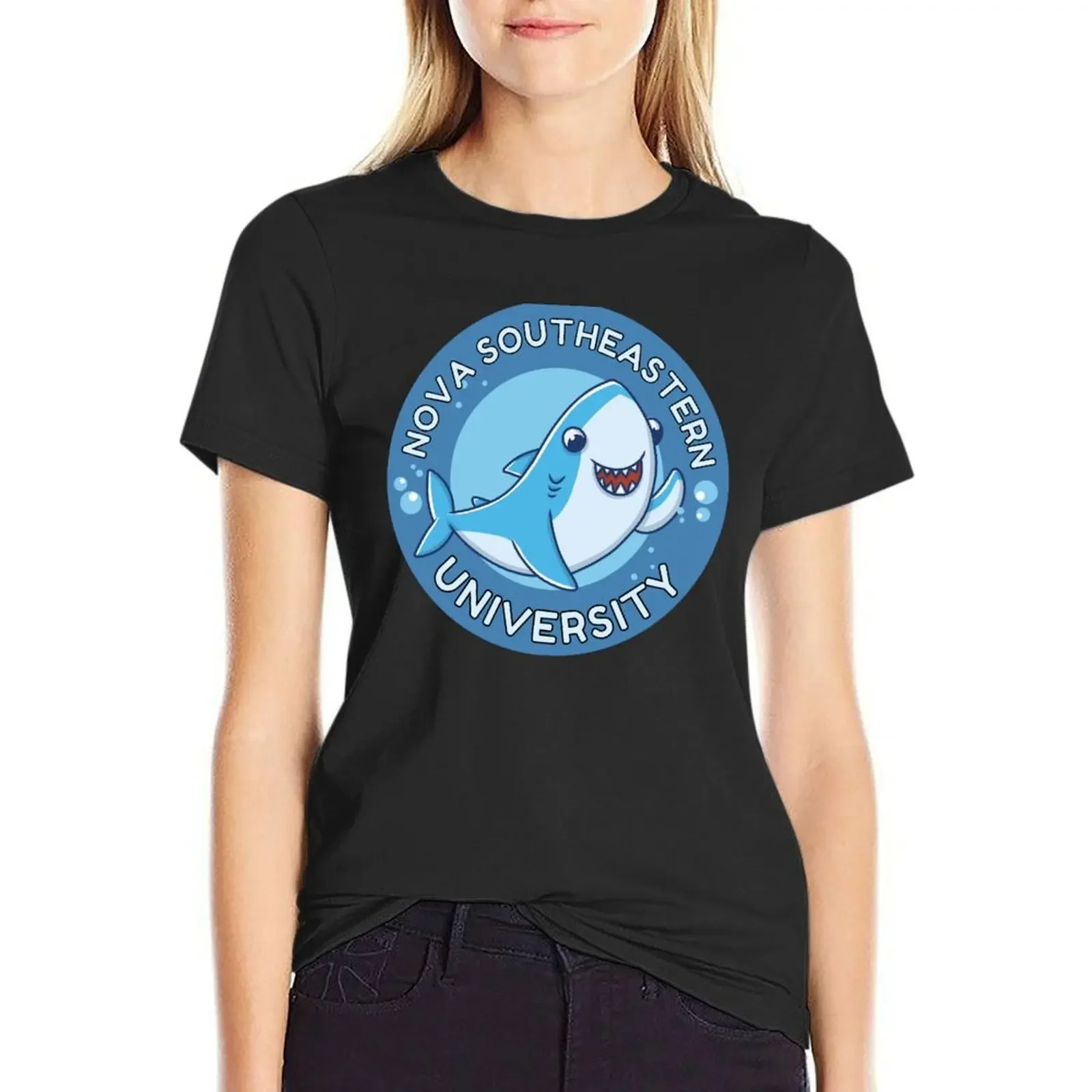 

Nova Southeastern University, great logo for nova university T-Shirt plain lady clothes Aesthetic clothing tshirts woman