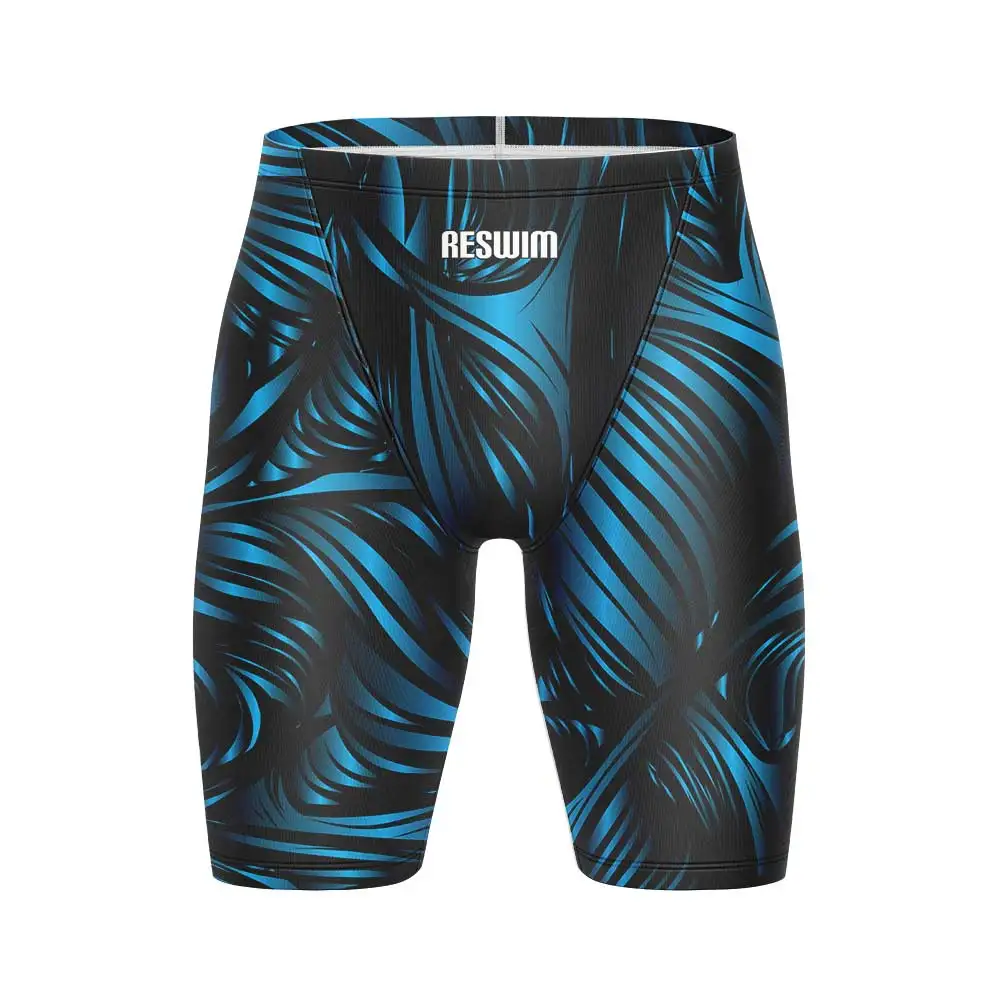 2025 Jammer de natación con estampado para hombre, entrenamientos deportivos, playa, buceo, surf, pantalones cortos, bañadores, traje de baño de secado rápido de verano