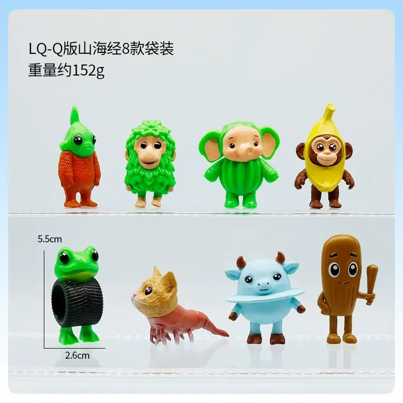 

8 шт. загадочная слепая коробка аниме фигурки из классической китайской мифологии очаровательные куклы в стиле чиби игрушечные модели для детей