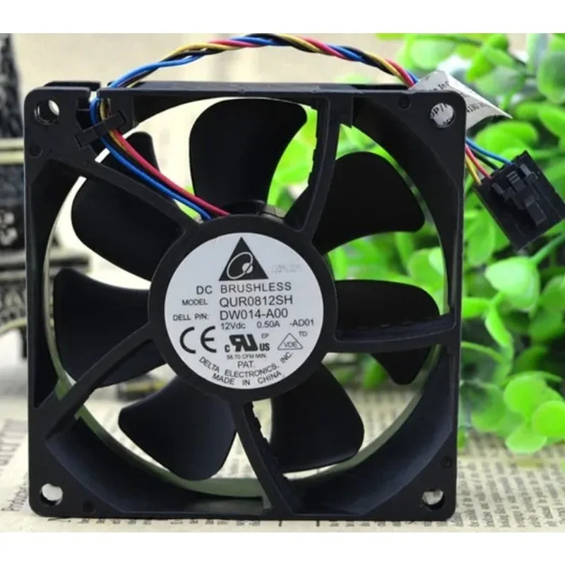 New Cooler Fan for Delta QUR0812SH 12V 0.5A PWM Radiator 80×80×25mm 8025 8CM