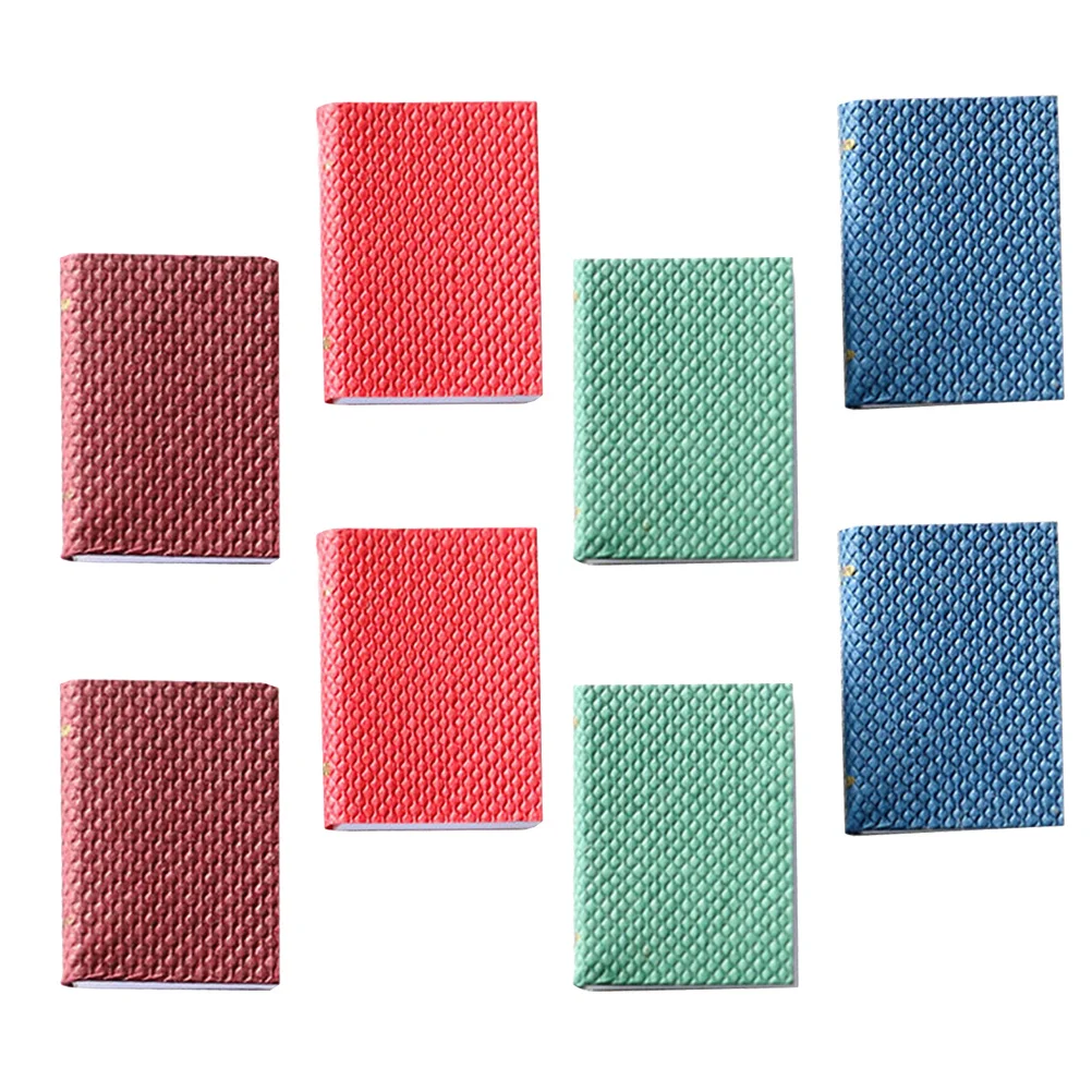 Mini livre de Collection en papier, 8 pièces, ornement de livre Miniature, Mini décoration de maison, accessoire Photo, petit accessoire de scène