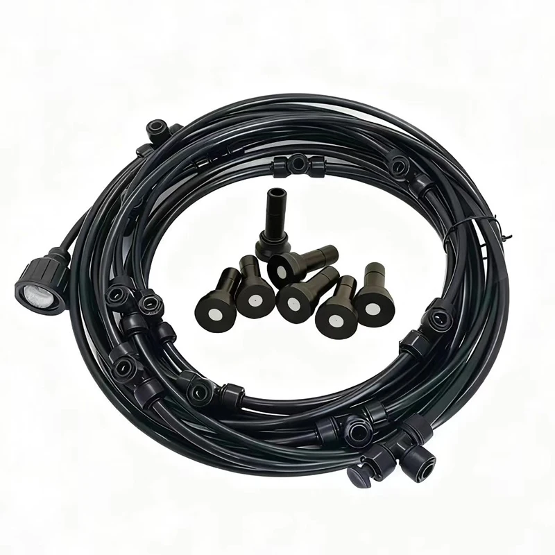 

DIY Outdoor Misting Cooling System 6M-25M Patio Irrigation Watering Sprinkler Spray Fog Misting System for Garden