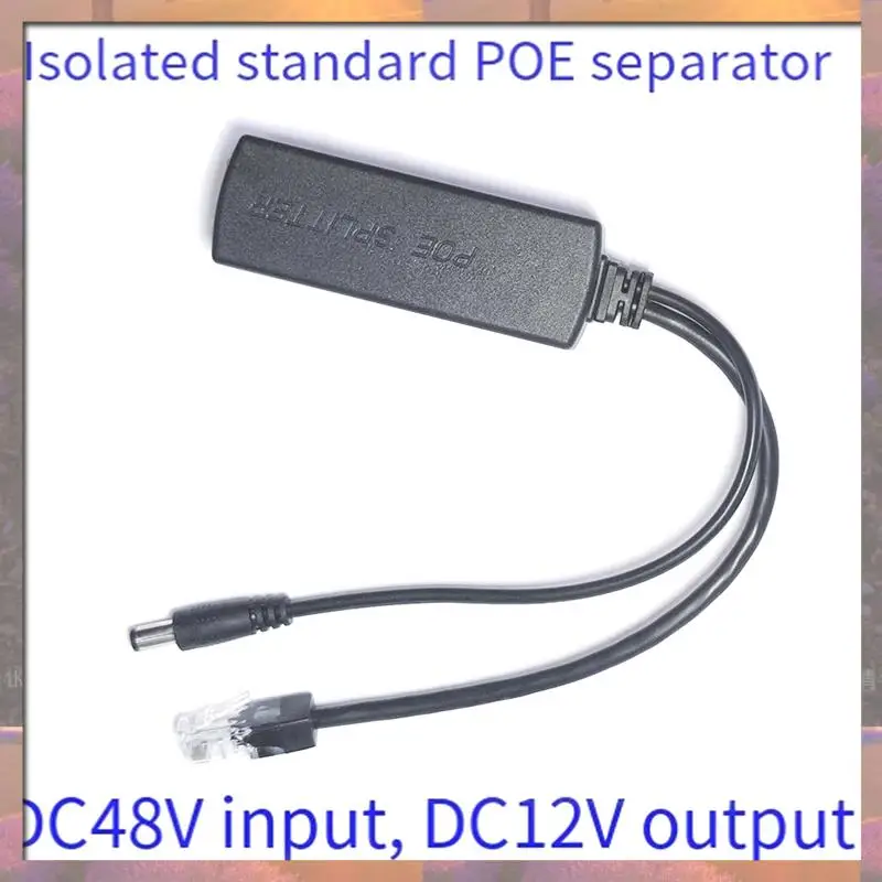 أعلى بيع جيجابت ميني Poe الفاصل 10/100/1000Mbps POE الفاصل تيار مستمر الناتج 12 فولت الطاقة عبر إيثرنت IEEE 802.3Af ل IP جاء