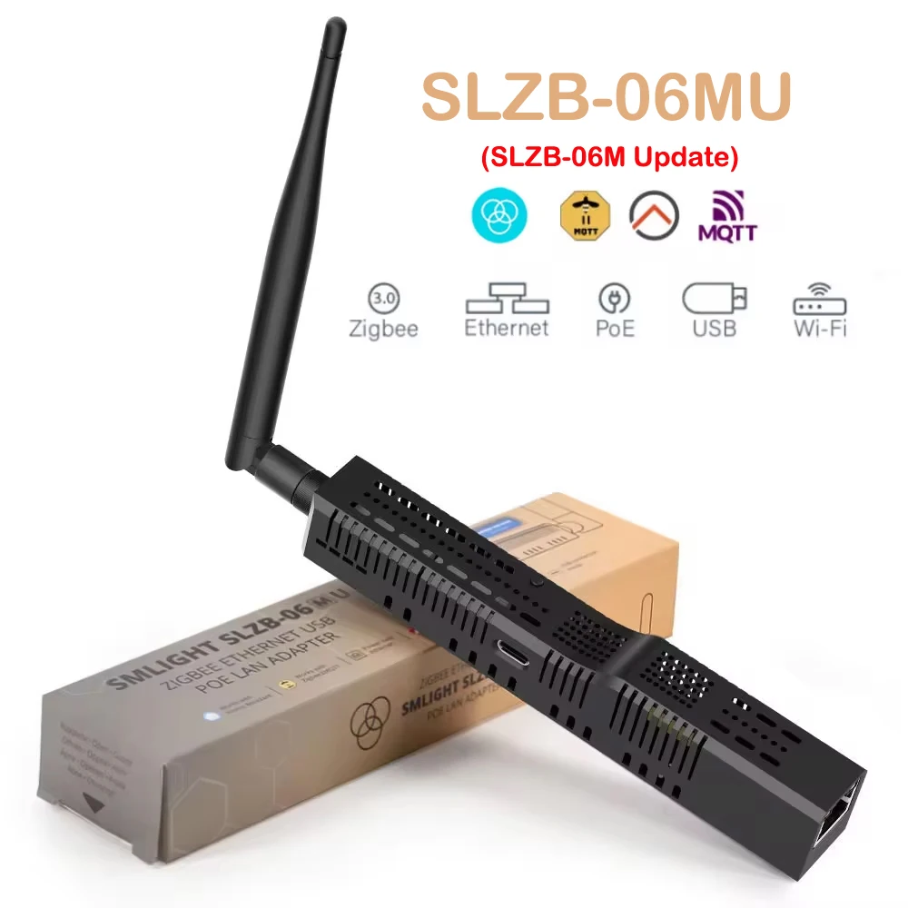 SMLIGHT SLZB-06 – Gateway Zigbee 3.0 Con Ethernet, USB, WiFi E PoE Per Home Assistant E Zigbee2MQTT