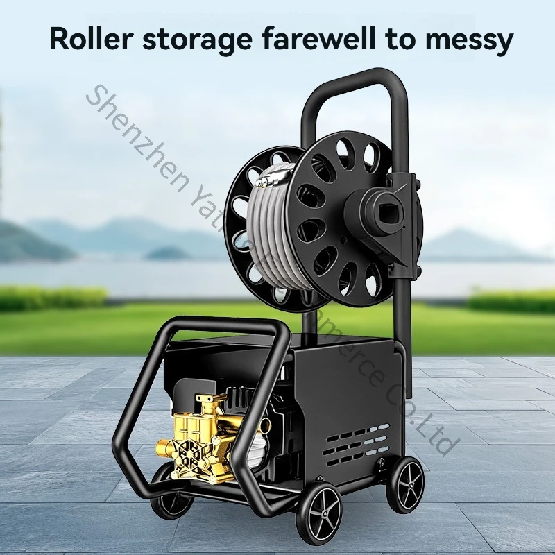 High-power Self-priming Dual-purpose High-pressure Car Washing Machine Household 220V110V Portable Floor Conditioner Cleaning