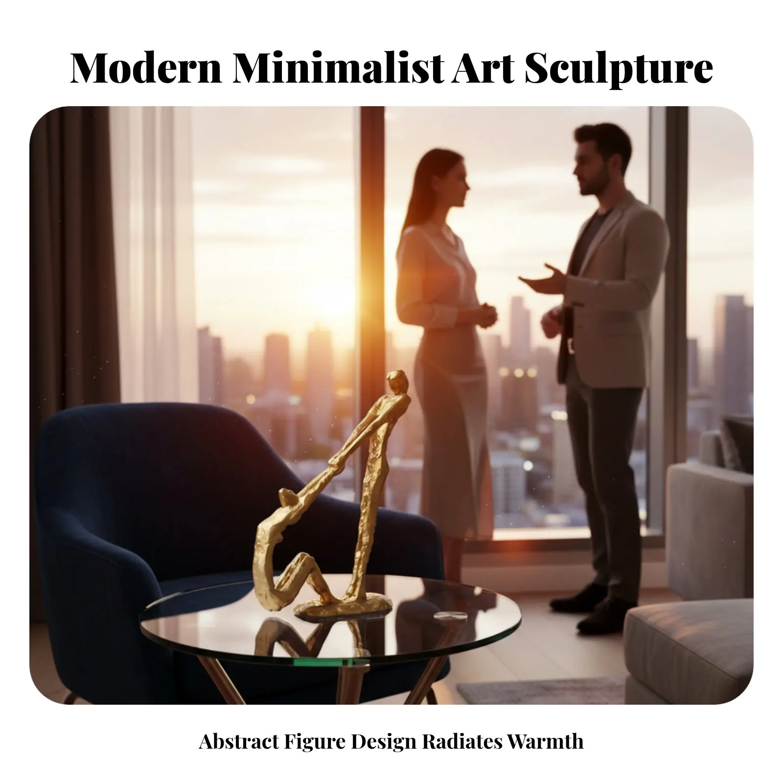 

Современный минималистичный металлический абстрактный декор, алюминиевая скульптура, креативное искусство для гостиной, чайной комнаты, кабинета